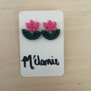 Handmade polymer clay earrings